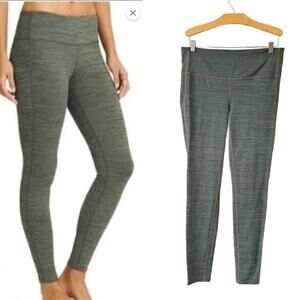 Athleta High Rise Chaturanga Legging Tight Medium Olive Grey
